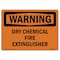 Signmission OSHA Sign, Dry Chemical Fire Extinguisher, 5in X 3.5in Decal, 10PK, 3.5" W, 5" L, Landscape, PK10 OS-WS-D-35-L-12083-10PK - alternate 1